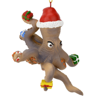 
              Christmas Kraken Sea Creature Ornament Octopus / Giant Squid
            