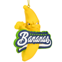 
              Tree Buddees x Savannah Bananas Logo Official Banana Ball Ornament - Limited Edition
            