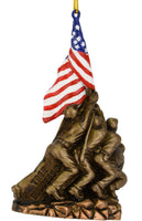 
              US Marine Corps War Memorial Iwo Jima Statue Christmas Ornament
            