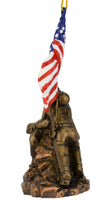 
              US Marine Corps War Memorial Iwo Jima Statue Christmas Ornament
            