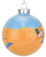 
              Sale - Santa on Vacation at The Beach Christmas Ornament
            