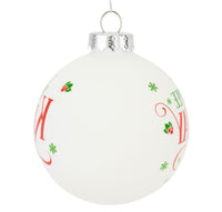 
              Yippee Ki Yay Funny Saying Glass Christmas Ornaments
            