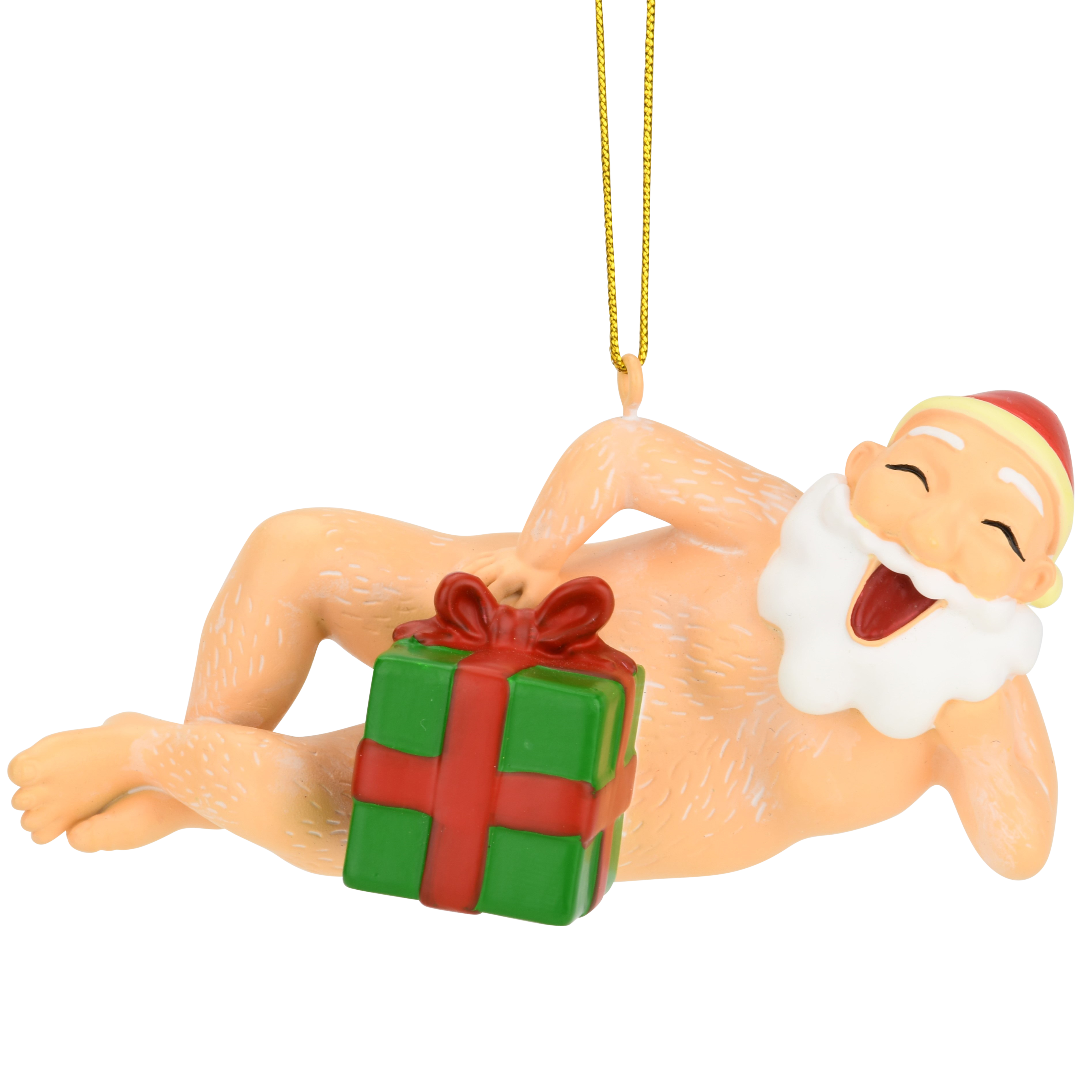 Seductive Santa Funny Naughty Christmas Ornament Decoration