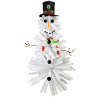 
              Cute Snowman Christmas Tree - 5 Foot Tall - Accessories Included
            