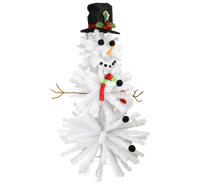
              Cute Snowman Christmas Tree - 5 Foot Tall - Accessories Included
            