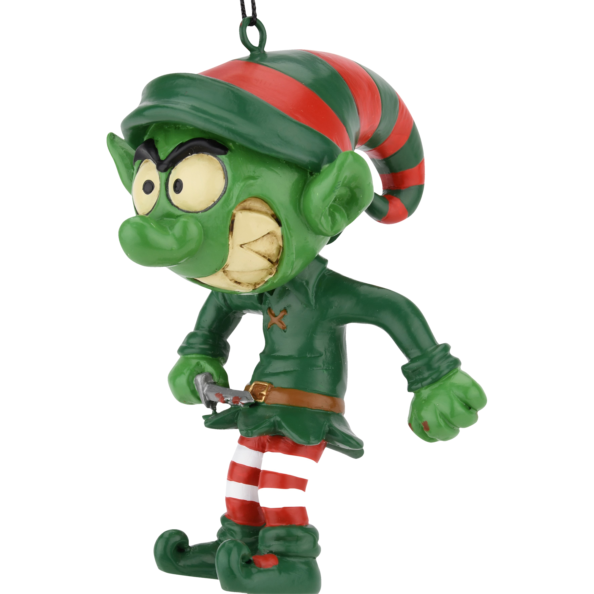 evil elf ornament