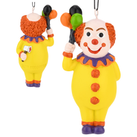 
              Creepy Clown Holding a Bloody Hatchet Halloween Ornament
            
