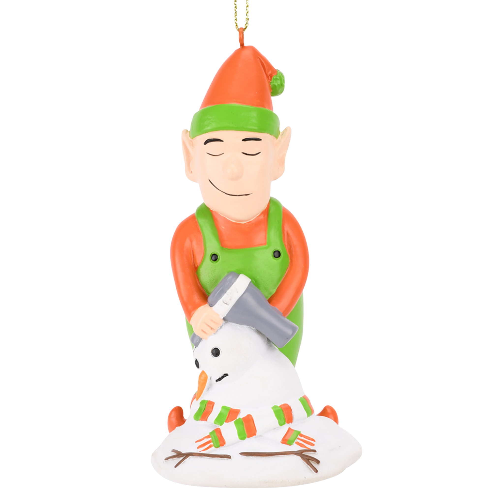 funny elf ornament