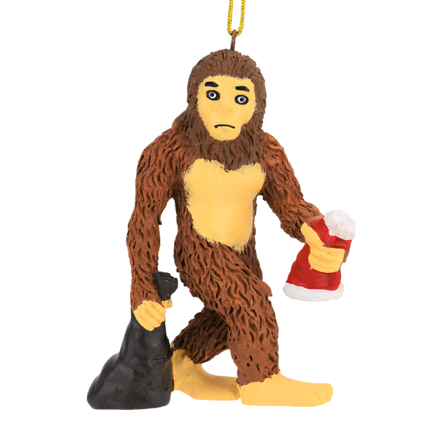 bigfoot christmas ornament