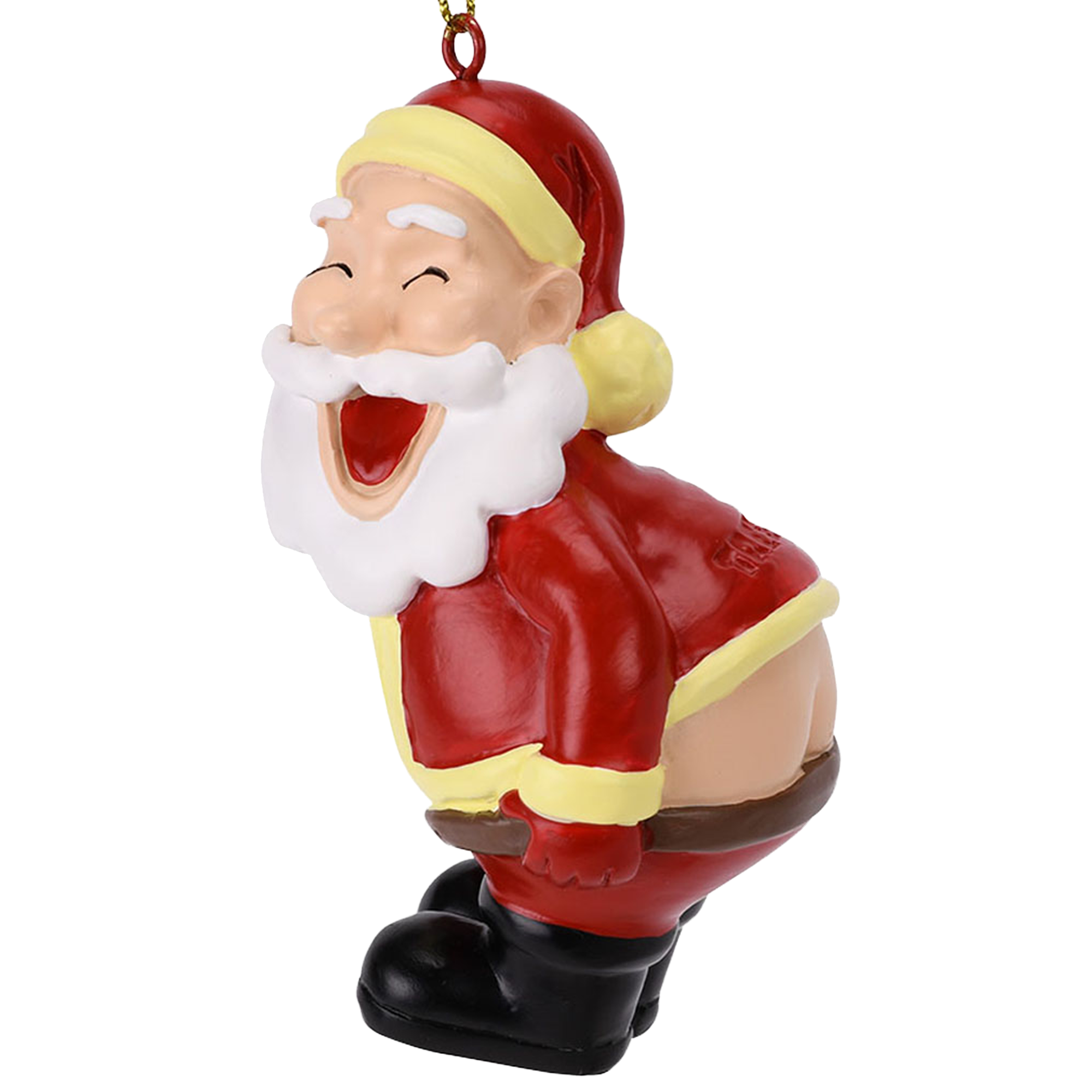 mooning santa decoration