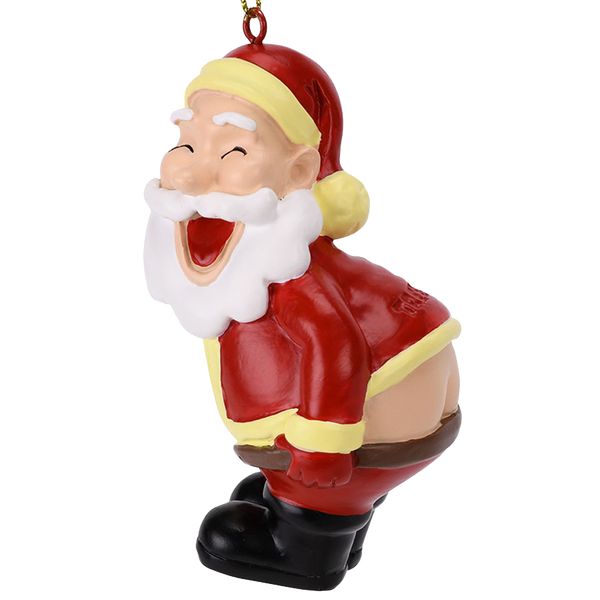 mooning santa decoration