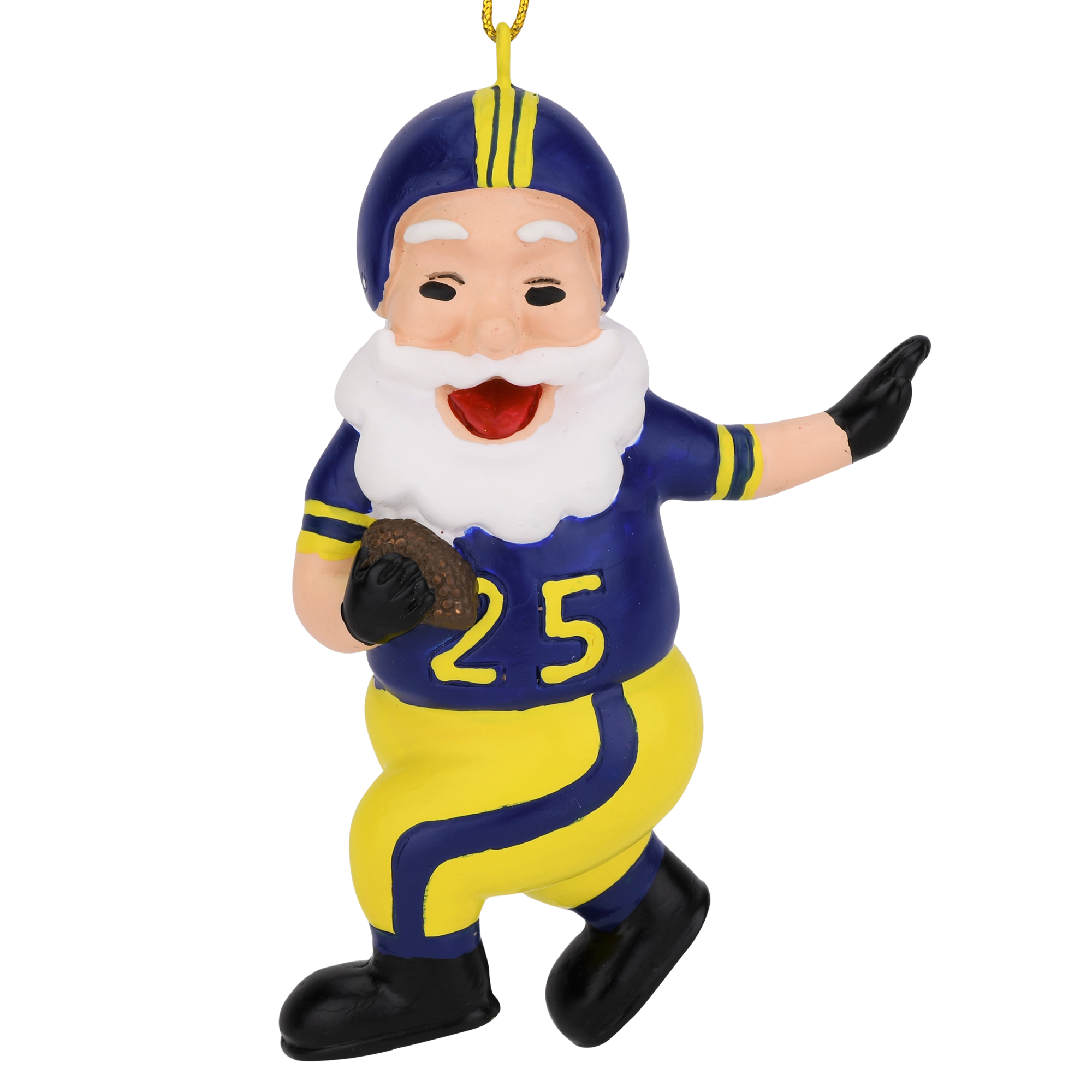 football playing santa