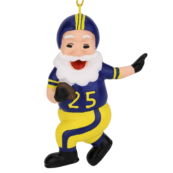 football playing santa