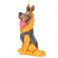 
              Police Dog ornaments
            