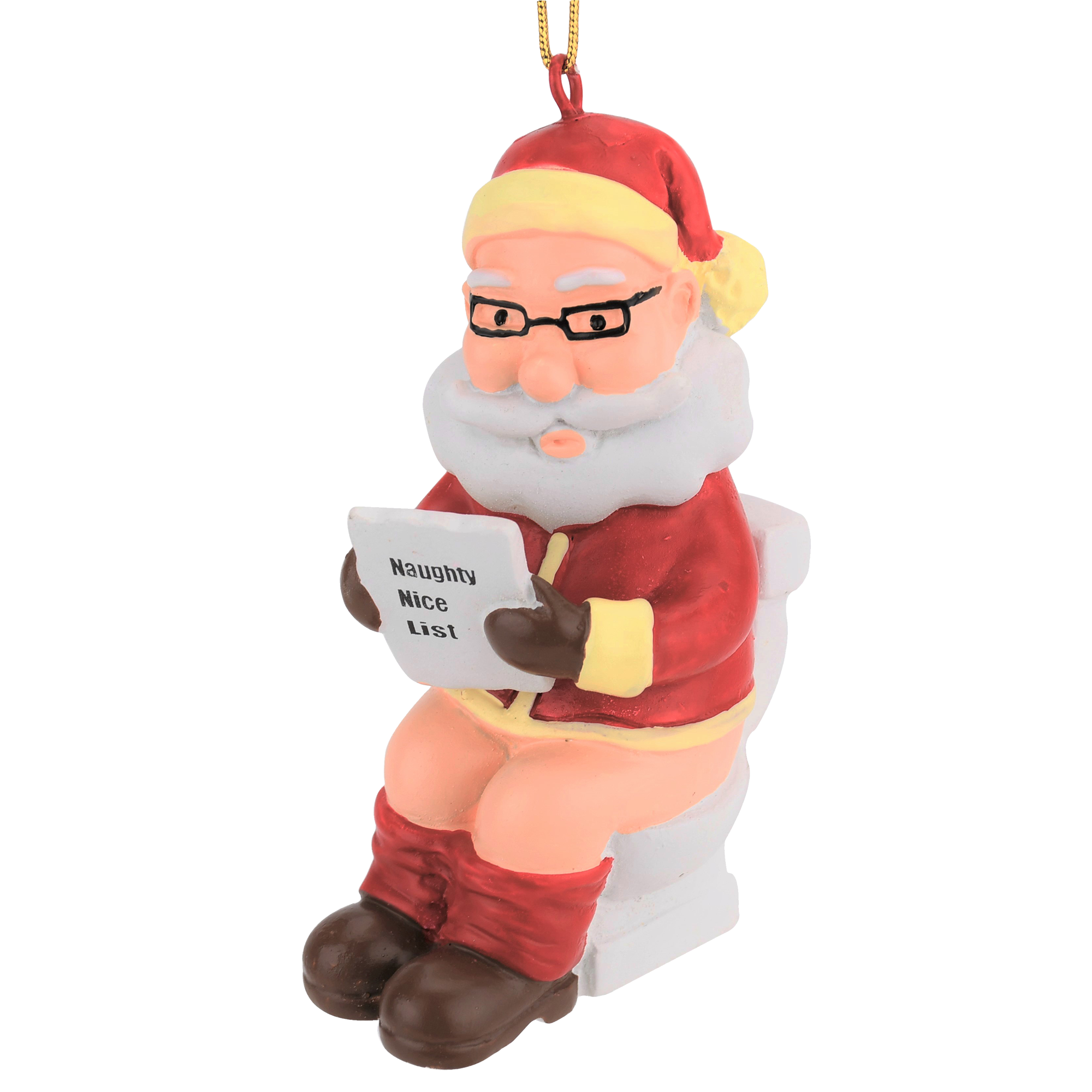 santa on the toilet