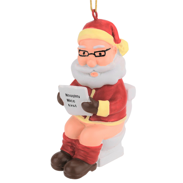 santa on the toilet