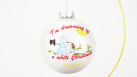 
              Sale - I'm Dreaming of a White Christmas Funny Snowman Melting Glass Ornament
            