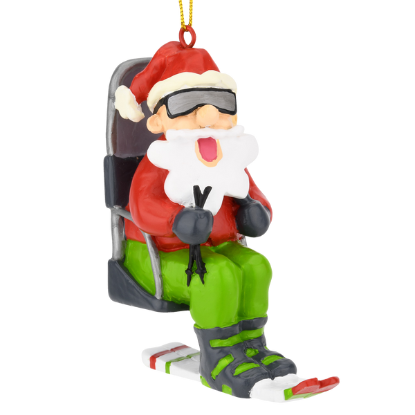 Skiing christmas ornaments