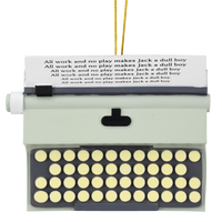 
              All Work No Play Typewriter Halloween / Christmas Ornaments
            