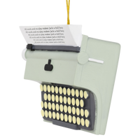 
              All Work No Play Typewriter Halloween / Christmas Ornaments
            