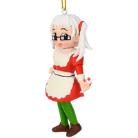 
              Anime Mrs. Claus Christmas Cartoon Character Ornament
            
