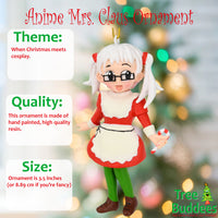 
              Anime Mrs. Claus Christmas Cartoon Character Ornament
            