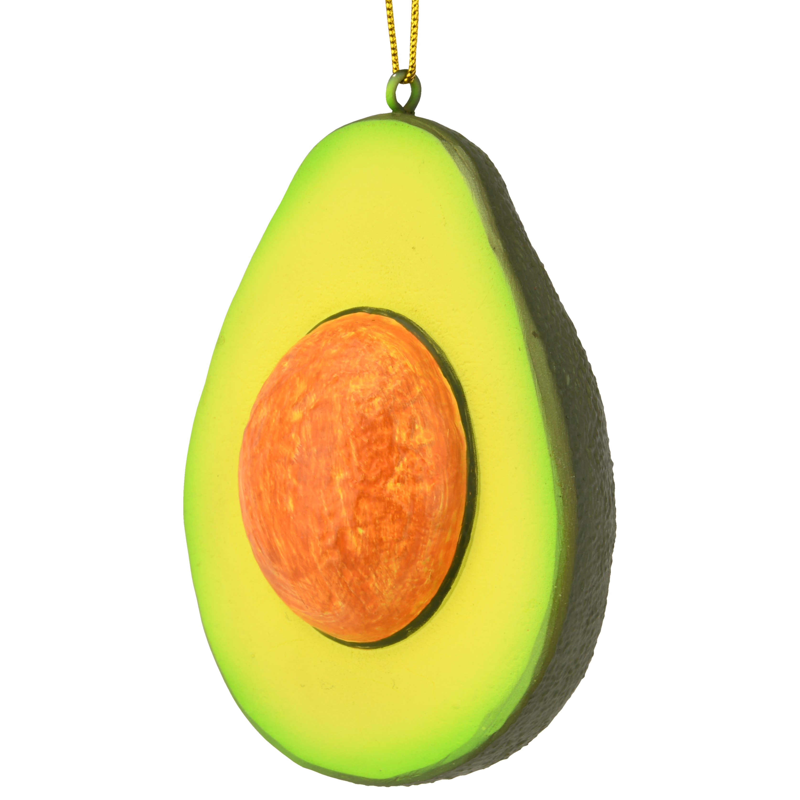 Sliced Avocado with Pit Christmas Ornament Food Tree Decoration