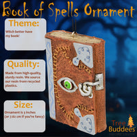 
              Book of Spells Halloween Ornament Witches Witchcraft Book Decoration
            