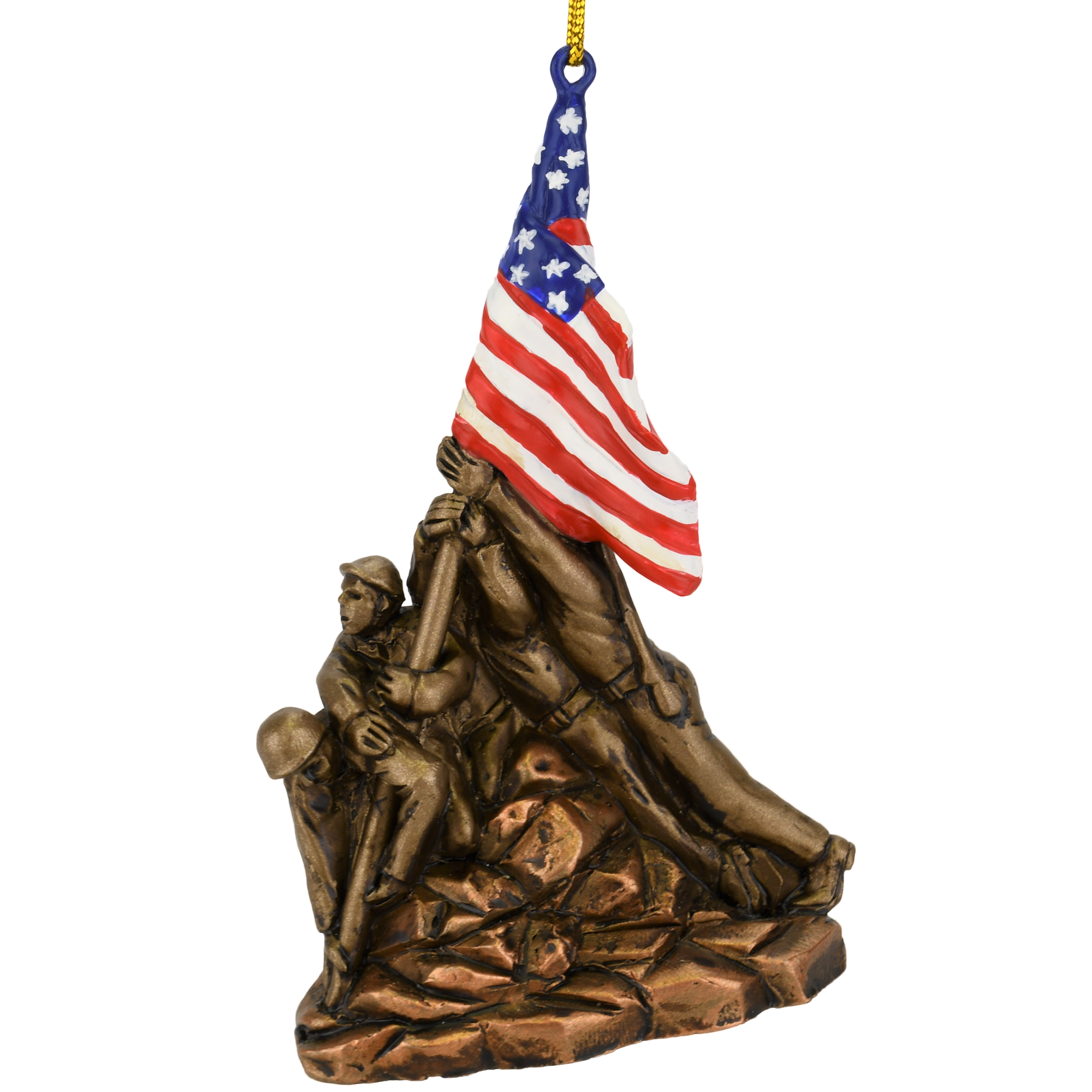 usa flag christmas ornament
