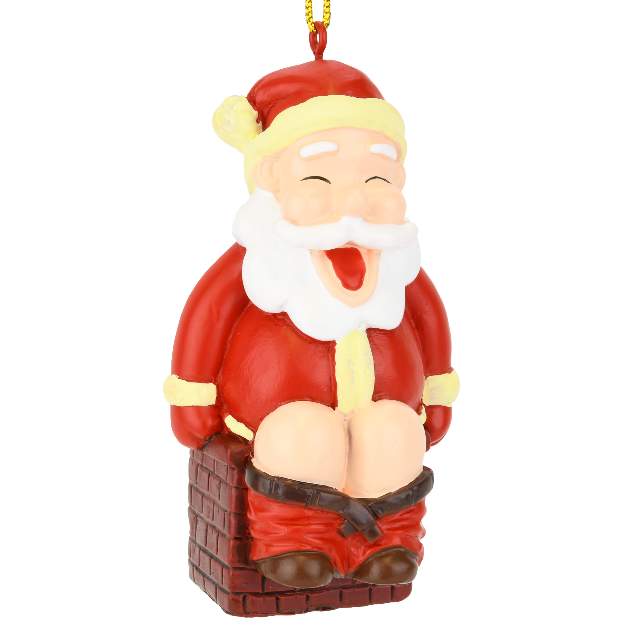funny santa christmas ornaments