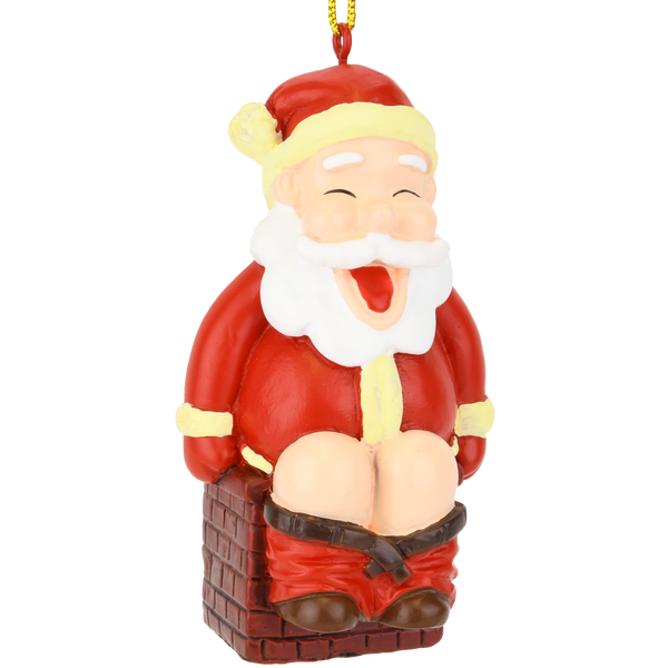 funny santa christmas ornaments