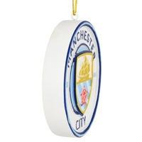 
              Tree Buddees x Manchester City F.C. Official Football Club Bauble Limited Edition Christmas Ornament - Team Crest
            