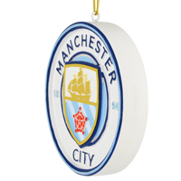 
              Tree Buddees x Manchester City F.C. Official Football Club Bauble Limited Edition Christmas Ornament - Team Crest
            