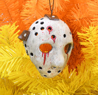 
              Bloody Hockey Mask Halloween Ornament Scary Decoration
            