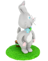 
              How Easter Eggs are Really Made Funny Easter Bunny Decoration Figurine
            