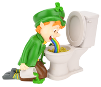 
              Pot of Gold Funny St. Patrick's Day Leprechaun Decoration Figurine
            
