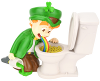 
              Pot of Gold Funny St. Patrick's Day Leprechaun Decoration Figurine
            