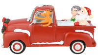 
              Sale - Santa and Mrs. Claus Partying Pickup Truck 'Hillbilly' Hot Tub 8" Decoration Figurine
            
