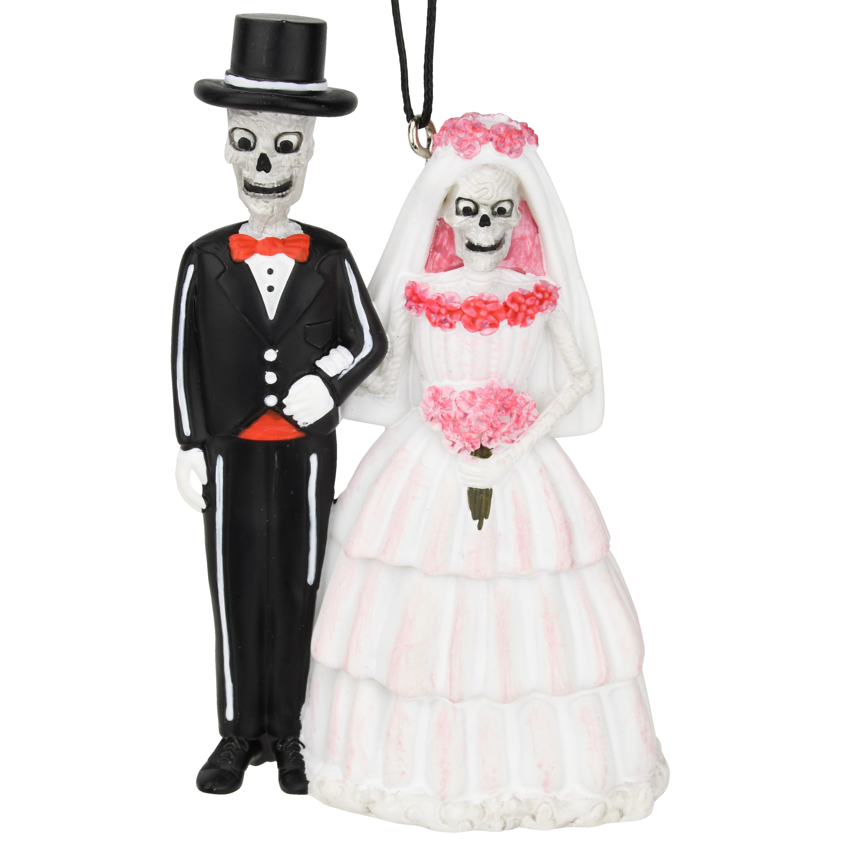 Death Do Us Part Skeleton Ornament or Wedding Cake Topper  – Spooky Bride & Groom