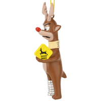 
              Funny Deer Crossing Christmas Ornament Injured Reindeer Hilarious Holiday Decor
            