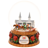 
              Tree Buddees x Kentucky Derby Snow Globe with Snow & Rose Petals - Official Limited Edition
            