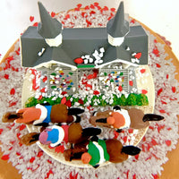 
              Tree Buddees x Kentucky Derby Snow Globe with Snow & Rose Petals - Official Limited Edition
            