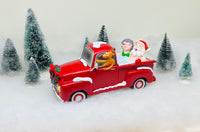 
              Sale - Santa and Mrs. Claus Partying Pickup Truck 'Hillbilly' Hot Tub 8" Decoration Figurine
            