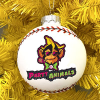 
              Tree Buddees x Party Animals Baseball 3D Shaped Glass Official Banana Ball Ornament - Limited Edition
            