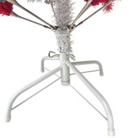 
              Pink and Silver Swirl Colored Artificial Christmas/Valentines Day Artificial Tree.
            