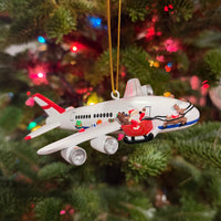 
              Santa Hit By Plane Funny Christmas Ornament Decor
            