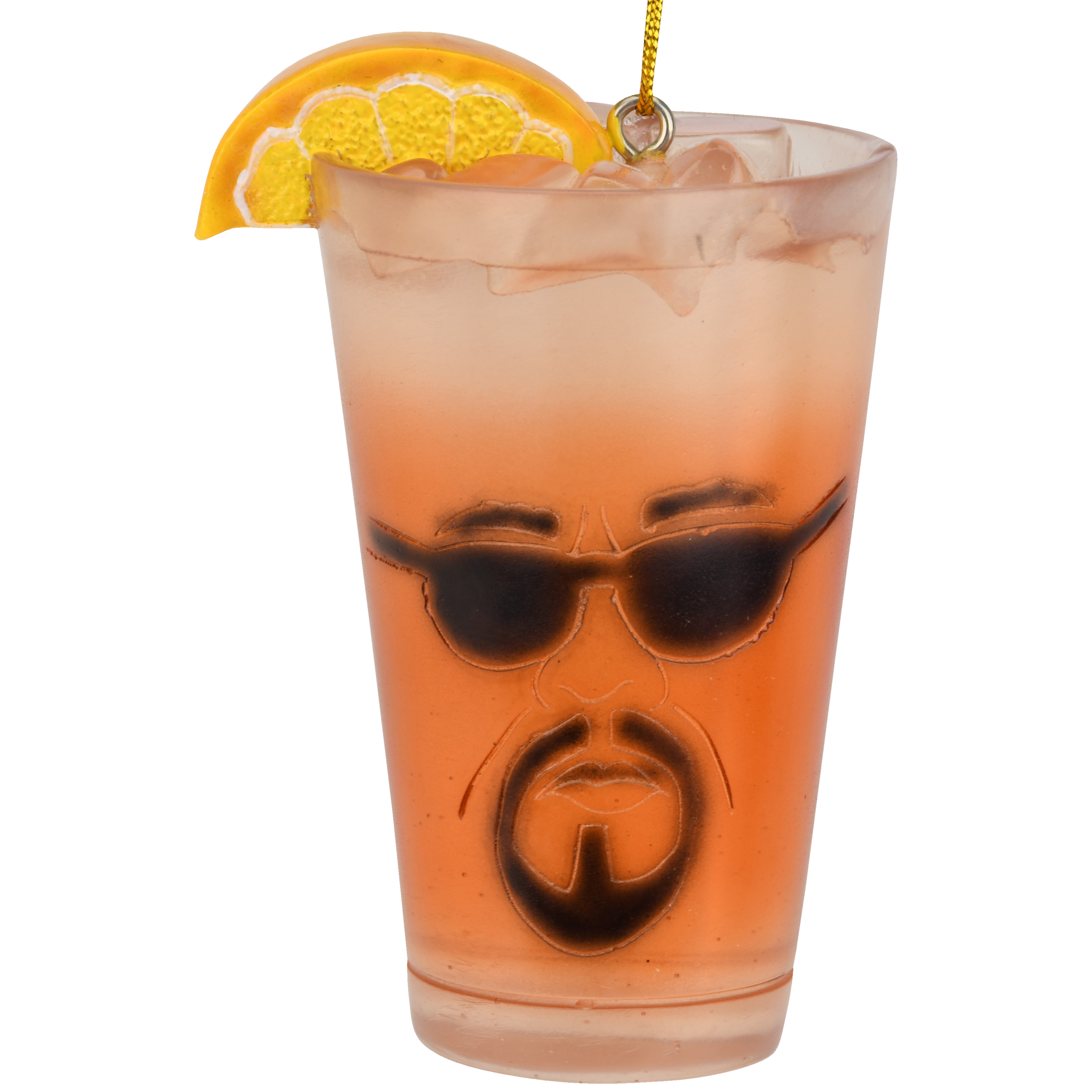 Iced T Ornament Funny Rapper & Actor Inspired Resin Glass of Iced Tea
