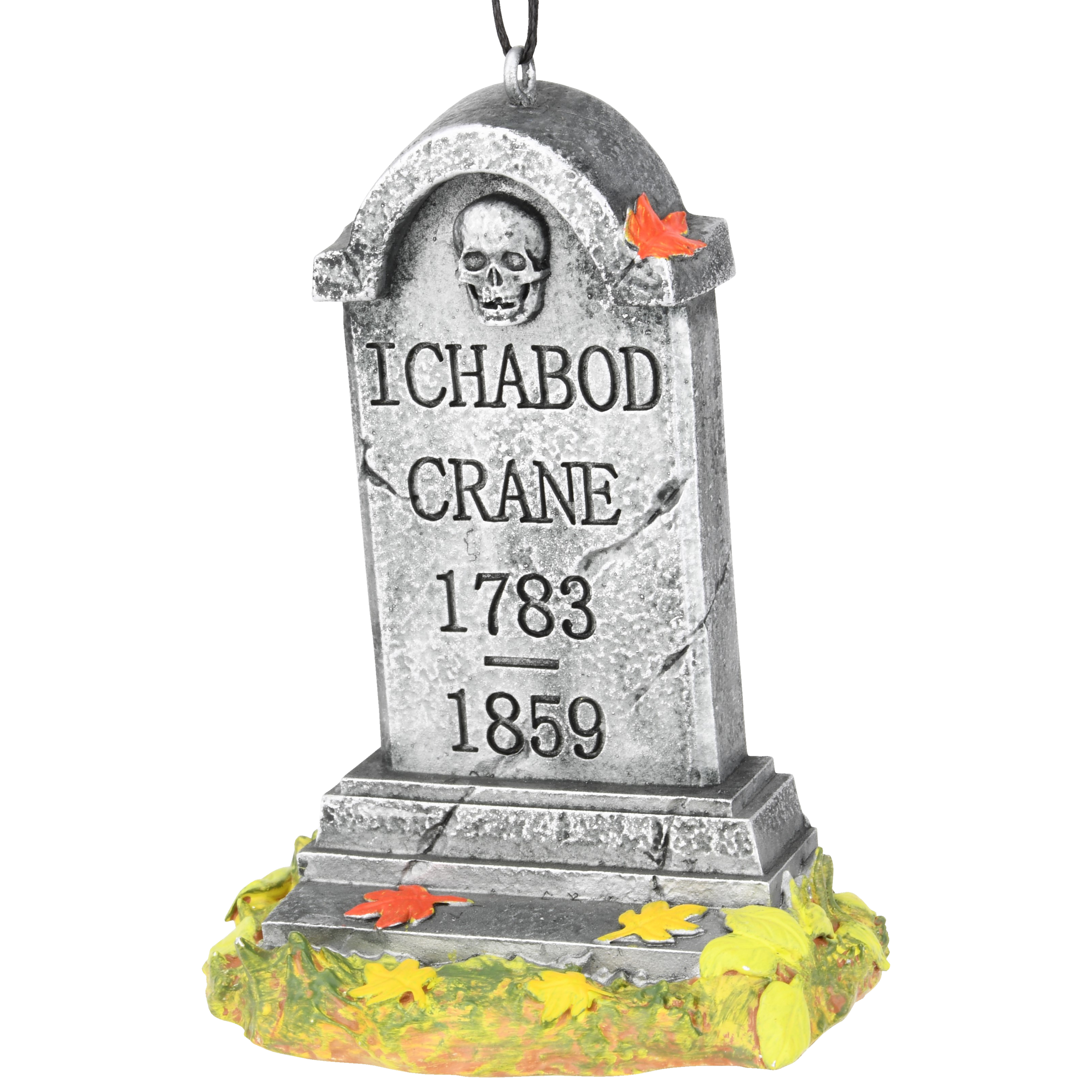 Ichabod Crane Tombstone Ornament Sleepy Hollow Decoration