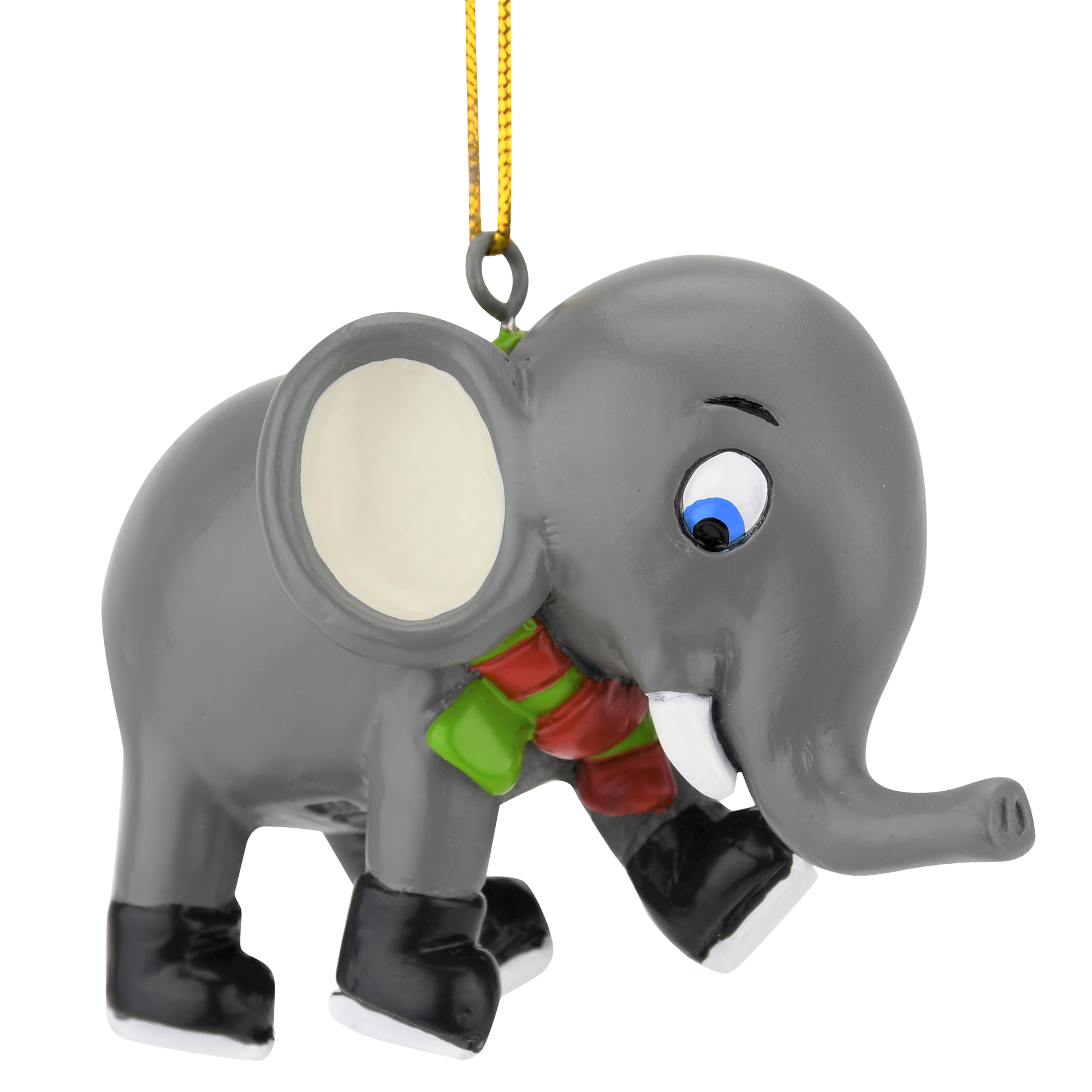 Sale - Learning to Skate Cute Elephant Ice Skating Christmas Ornament