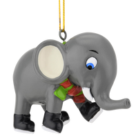 
              Sale - Learning to Skate Cute Elephant Ice Skating Christmas Ornament
            